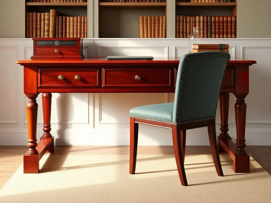 Classic colonial executive desk wood design PDF Classic colonial executive desk wood design PDF