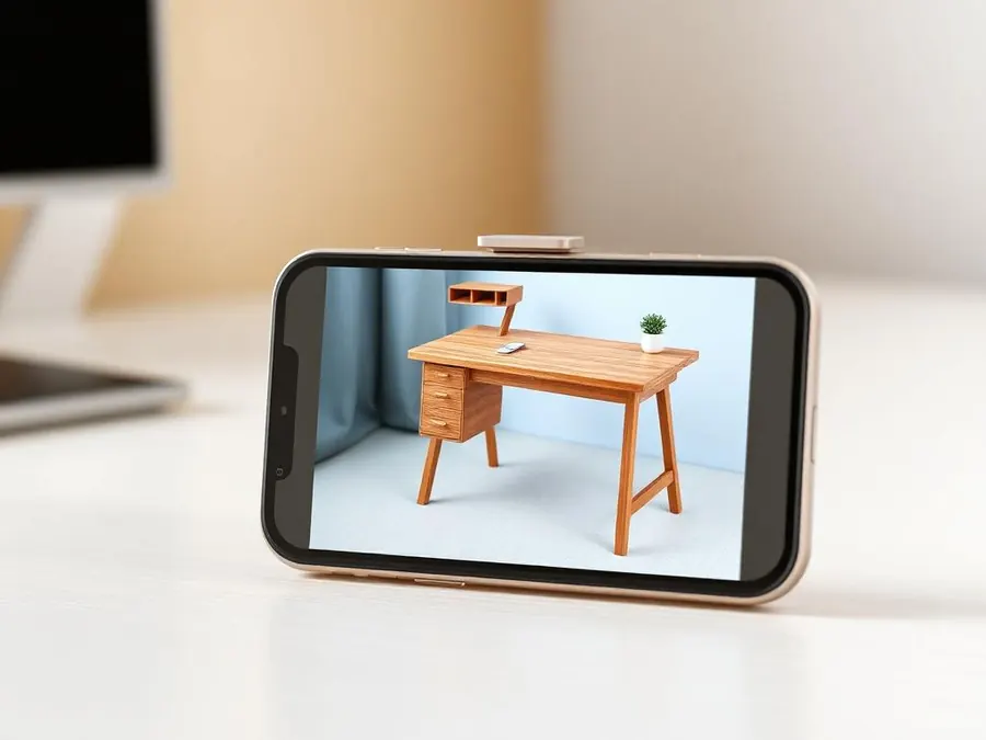 Portable executive office desk wood design ebook smartphone Portable executive office desk wood design ebook on a smartphone