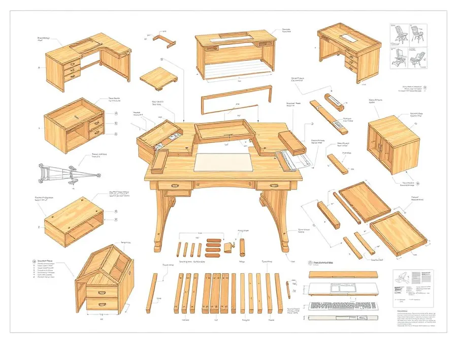 Step by step wooden executive desk blueprint for beginners Step by step wooden executive desk blueprint for beginners